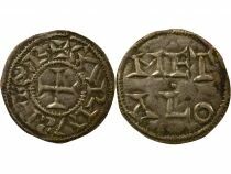 France Comt&eacute; de Poitou - Denier Argent, au nom de Charles - 1050 / 1150 Melle