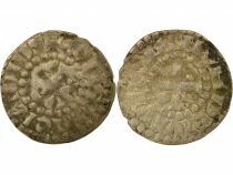 France Comt&eacute; du Maine, au nom d\'Herbert I - Denier - 1015 / 1246 Le Mans