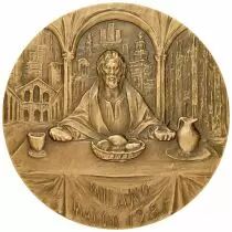 France Congr&egrave;s Eucaristique de Milan 1983 - J&eacute;sus Christ - Bronze