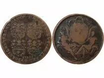 France Consulat de Lyon, Les Quatre Echevins  Jeton Cuivre 1723