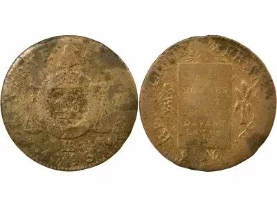 France Convention - Sol with Balances - 1793 BB Strasbourg