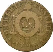France Convention - Sol with Balances - 1793 T Nantes
