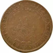 France Corporation des Marchands de Vin- Jeton Cuivre - 1691