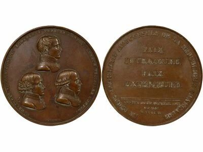 France Corps L�gislatif - M�daille Bronze, Paix d\'Amiens - 20 Mai 1802