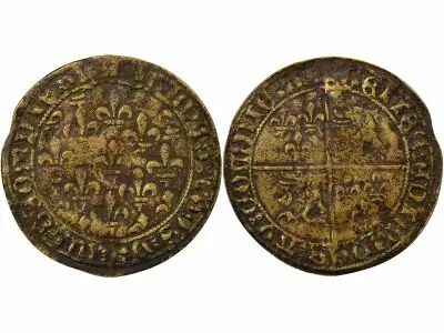 France Counter ? Brass Token, Dauphin� - XVth Century
