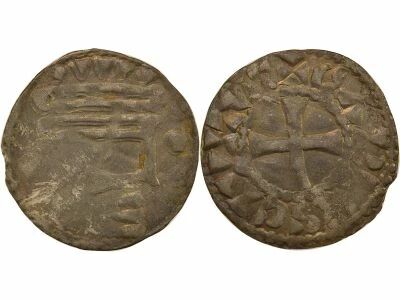 France County of Chartres, Eudes I - Silver Denier - 980 / 1000