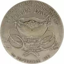 France Coupe Davis - Les Mousquetaires Lacoste, Brugnon, Borotra, Cochet - 1977 -Silver par Corbin