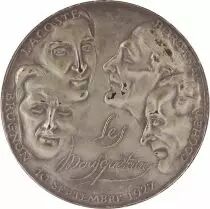 France Coupe Davis - Les Mousquetaires Lacoste, Brugnon, Borotra, Cochet - 1977 -Silver par Corbin