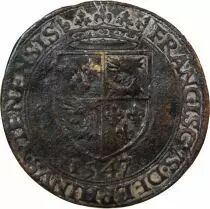 France Dauphiné, François II  Jeton 1547 Rare