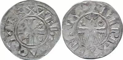 France Denier dit au Peigne - Henri II - Comt� de Provins - Champagne - 1180-1197