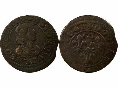 France Dombes, Gaston d\'Orl�ans - Double Tournois, Type 16 - 1641 Tr�voux
