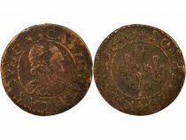 France Dombes, Gaston of Orleans - Double Tournois, Type 14 - 1640 Tr&eacute;voux