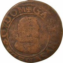 France Dombes, Gaston of Orleans - Double Tournois, Type 8  - 1639 Tr&eacute;voux