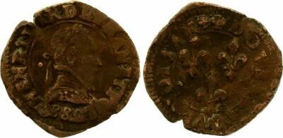 France Double Tournois Henri III ou Henri IV - 1588