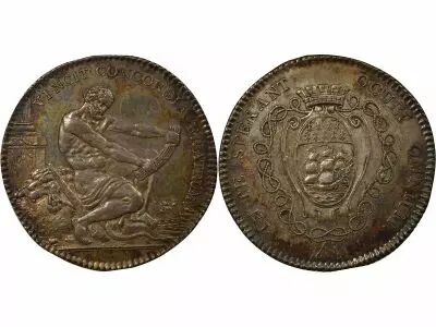 France Drapers Merchants of Nantes - Silver Token - 1788