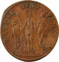 France Duche De Lorraine, Charles III Le Grand  Jeton Cuivre 1589