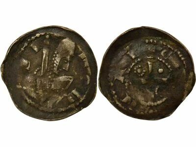 France Duchy of Lorraine, Simon II - Silver Denier - 1195 / 1205 Nancy
