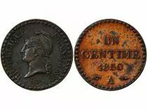 France Dupr&eacute; - 1 Centime Avec Accent, 1850 A Paris