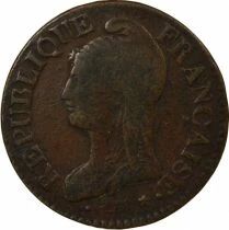 France Dupr&eacute; - 5 Centimes, Grand Module - An 7/5 W Lille