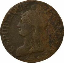 France Dupr&eacute; - 5 Centimes, Large Diameter - Year 8 A Paris