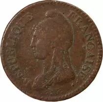 France Dupré - 5 Centimes An 5 BB Strasbourg