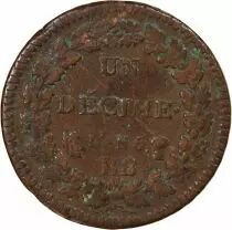 France Dupré - 5 Centimes An 5 BB Strasbourg