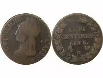 France Dupré - 5 Centimes An 5 R Orleans