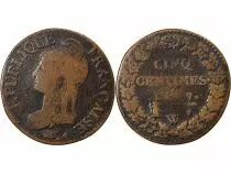 France Dupré - 5 Centimes An 7 W Lille