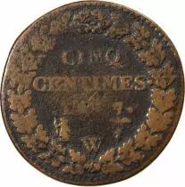 France Dupré - 5 Centimes An 7 W Lille