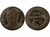 France Dupré - 5 Centimes An 8 W Lille