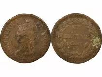 France Dupré - Décime, Grand Module - An 8 AA Metz