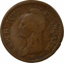 France Dupr&eacute; - Decime, Surfrappe du 2 D&eacute;cimes - An 5 A Paris