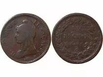 France Dupré - Decime An 5 A Paris - Surfrappe Du 2 Décimes