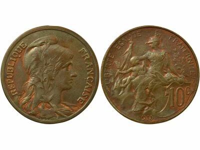 France Dupuis  - 10 Centimes - 1915 Paris