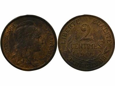 France Dupuis - 2 Centimes - 1904 Paris