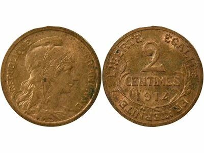 France Dupuis - 2 Centimes - 1914 Paris