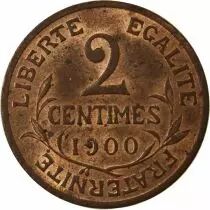 France Dupuis - 2 Centimes 1900
