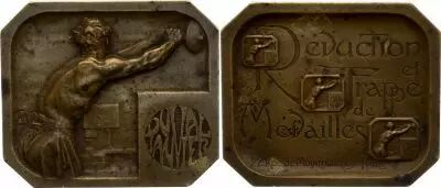 France Duval-Janvier  - R�duction et Frappe de M�dailles - Bronze - Around 1900