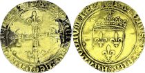 France Ecu d\'Or au Soleil, Charles VIII (1483-1498) - VF - Gold - St Lô