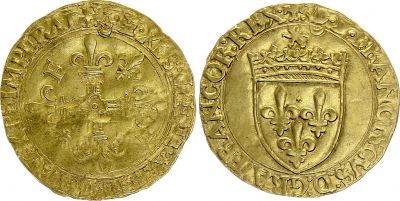 France Ecu d\'Or au Soleil, Franois Ier (1515-1547) - 1519 - 5me type