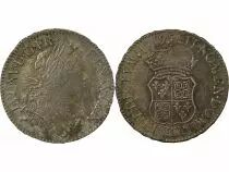 France Ecu de France-Navarre - Louis XV - 1719 T Nantes