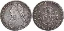 France Ecu Louis XVI aux branches d\'olivier  -  1790 I Limoges - Argent