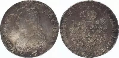France Ecu Louis XVI aux branches d\'olivier - 1782 L Bayonne