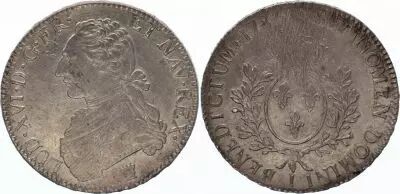 France Ecu Louis XVI with sprays - 1786 I Limoges