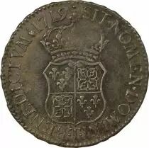 France Ecu of France-Navarre - Louis XV - 1719 T Nantes