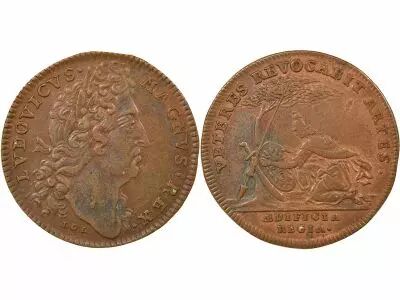 France Edifices Publics, Louis XIV - Jeton Cuivre - XVII Si�cle Nuremberg