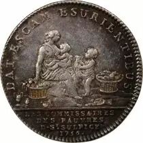 France Eglise Saint Sulpice, Paris  Jeton Argent 1756