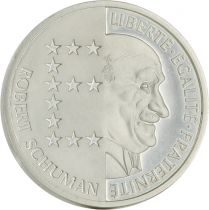 France ÉPREUVE ARGENT BE 10 Francs Commémo. Robert Schuman FRANCE 1986
