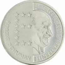 France &Eacute;PREUVE ARGENT BE 10 Francs Comm&eacute;mo. Robert Schuman FRANCE 1986