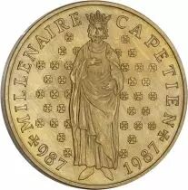 France ESSAI 10 Francs Comm&eacute;mo. Mill&eacute;naire Cap&eacute;tien FRANCE 1987